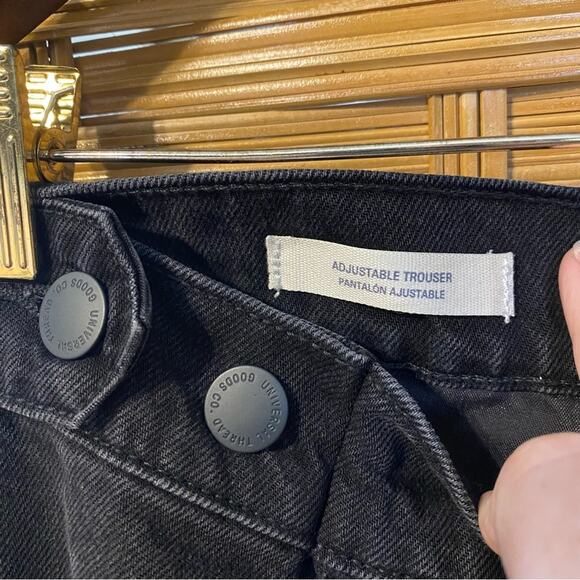 Universal Thread Black extra Wide-Leg adjust waist trouser Pants fair trade 17 - Picture 5 of 11